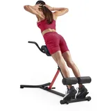 Sunny Health & Fitness Klappbarer Roman Chair Rückentrainer Hyperextensionsstuhl, multifunktionales Trainingsgerät, Heimfitness-Sit-Up-Bank für Gesäß- und Bauchmuskeltraining - SF-BH620062