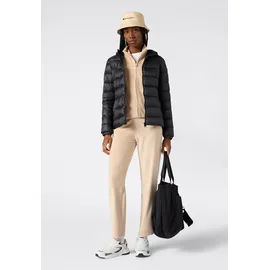 Champion Steppjacke "Light Outdoor Polyfilled Hooded Jacket", Damen, Gr. XXL (50/52), schwarz (nbk), Obermaterial: 100% Polyamid. Futter: 100% Polyester. Wattierung: 100% Polyester, Jacken Steppjacke, für sportliche Aktivitäten, mit Polyester-Wattierung