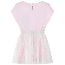 vidaXL Kinderkleid Rüschen Glänzenden Herzen Tüllrock Kinder Kleid Mädchen Hellrosa 92 - 92