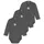 normani Outdoor Sports 3er Pack Merino Baby-Body in Anthrazit | Gr.: 74