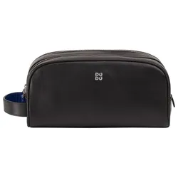 DuDu Thani Kosmetiktasche Leder 21 cm  schwarz