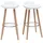 miliboo Design-Barhocker 2er-Set  Weiß