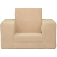 vidaXL Schlafsofa für Kinder 90 x 200 cm Polyester beige