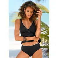 LASCANA Bügel-Tankini-Top Damen schwarz-weiß Gr.46 Cup B