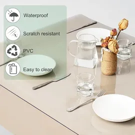 Woltu Tischdecke 2 mm Transparent 100 x 180 cm Transparent