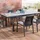 Niehoff Nancer Ausziehtisch 240 x 100 x 76 cm anthrazit/grau