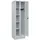 C+P Wäsche-/Kombispind Classic PLUS, Sockel, 2 Abteile, 1950x600x500mm, 7035/703 Verschluss Sicherheits-Drehriegel Front RAL 7035 Lichtgrau