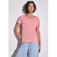 STREET ONE Basic T-Shirt 'Style Gerda' Rosa | Gr.: