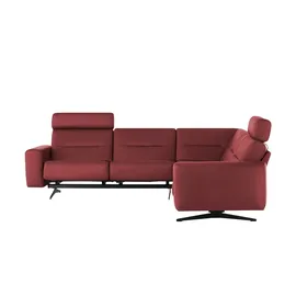 Stressless Eckcouch Leder 2-Sitzer Rot