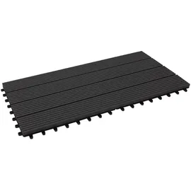 Floordirekt WPC-Terrassendiele Royal 60 x 30 cm anthrazit