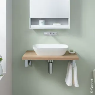 Geberit One 75x3x47cm, Eiche/Mela Holz, Ausschn mit.