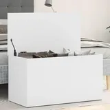 Myheimly Aufbewahrungstruhe Spielzeugtruhe Spielzeugkiste Couchtisch Beistelltisch Truhe Aufbewahrungsbox Weiß 84x42x46 cm Holzwerkstoff