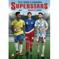 dhamma verlag Fußball-Malbuch – Tore, Siege und Legenden – für Kinder, Jugendliche und Erwachsene mit 50 authentischen Spielerzeichnungen: Die SUPERSTARS der Copa América 2024 zum Ausmalen (Sport Malbücher)