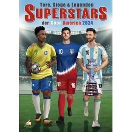 dhamma verlag Fußball-Malbuch – Tore, Siege und Legenden – für Kinder, Jugendliche und Erwachsene mit 50 authentischen Spielerzeichnungen: Die SUPERSTARS der Copa América 2024 zum Ausmalen (Sport Malbücher)