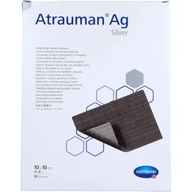 Hartmann Atrauman Ag 10x10 cm steril Kompressen 10 St