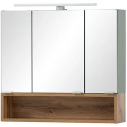 Tchibo - Spiegelschrank »Smilla« - 66,5x16x64,5cm - silber - Holz / Glas / Metall
