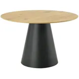 P & B Esstisch 120 x 75 x 120 cm schwarz