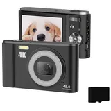INF Digitalkamera 4K 48MP, 16-facher Zoom, 2.8 Zoll-Display, 32 GB Speicherkarte