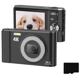 INF Digitalkamera 4K 48MP, 16-facher Zoom, 2.8 Zoll-Display, 32 GB Speicherkarte