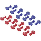 no name p-l Kabel-Schnellklemmverbinder-Set Blau, Rot 20St.