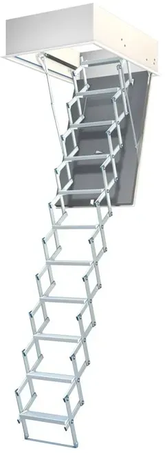 Wellhöfer Scherentreppe Liliput mit WärmeSchutz 3D, 100 x 70, RH: 265 - 272