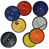 Yesterday's Vinyl Vinyl Untersetzer im 8er Set aus echten Schallplatten im zufälligen Design
