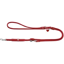 Hunter Verstellbare Führleine Round & Soft Love, rot