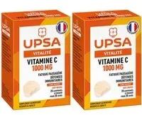 Vitamine C UPSA 1000 mg - 20 comprimés effervescents Adulte Complément alimentaire, goût orange Fatigue passagère et défenses immunitaires 2x20 pc(s)