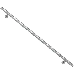 Dolle Handlaufset zur Wandmontage 1,5m Aluminium natur, rund