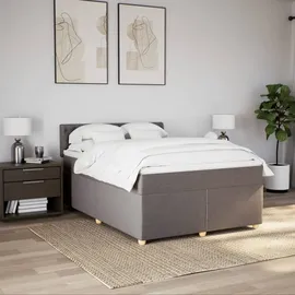 vidaXL Boxspringbett 140 x 200 cm Taupe