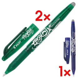 Pilot 2x Tintenroller »Frixion« inkl. Tintenroller »FriXion Ball 0.7« grün