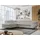 MKS Meble Ecksofa Sofa Grau, Wohnlandschaft L-Form mit Schlaffunktion und Bettkasten, Schlafsofa mit Bettkasten, Sofa mit Einstellbare Kopfstützen, Peter L ... - Hellgrau