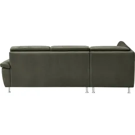 CALIZZA INTERIORS »Onyx L-Form«, Ottomane links oder rechts, wahlweise mit Bettfunktion, Breite 257 cm
