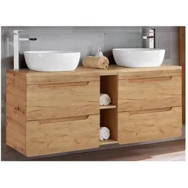 Lomadox - Waschtischunterschrank 141 cm