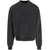 URBAN CLASSICS Acid Washed Sweatshirt Black L