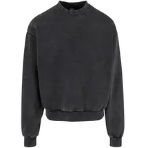 URBAN CLASSICS Acid Washed Sweatshirt Black L