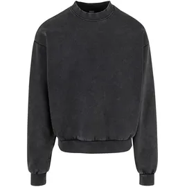 URBAN CLASSICS Acid Washed Sweatshirt Black L