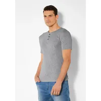 H.I.S. H.I.S T-Shirt mit aufwendiger Knopfleiste, perfekt als Unterziehshirt grau S
