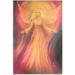 Artland Wandbild »Engel Licht Liebe - Spirituelle Malerei«, Religion, (1 St.), als Alubild, Outdoorbild, Leinwandbild, Poster, Wandaufkleber Artland Farbe Bild(er): pink