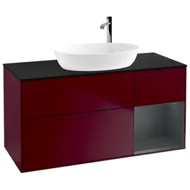 Villeroy & Boch Waschtischunterschrank 120 x 60,3 x 50,1 cm Rot