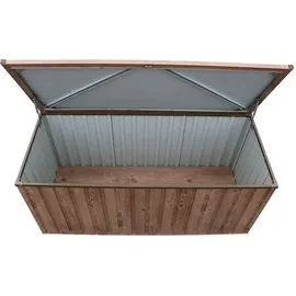 Duramax Metall Garten Gerätebox 770 L Braun