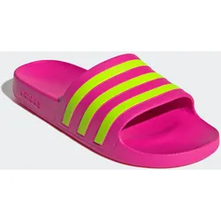 Badesandale ADIDAS SPORTSWEAR "AQUA ADILETTE", Gr. 40,5, shock pink, solar slime, shock pink, Synthetik, sportlich, Schuhe