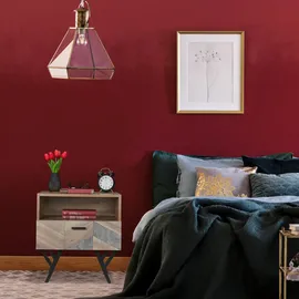 Relaxdays Nachttisch im Industrial Style, Wohn- & Schlafzimmer Beistelltisch, HxBxT: 53 x 50 x 42 cm,