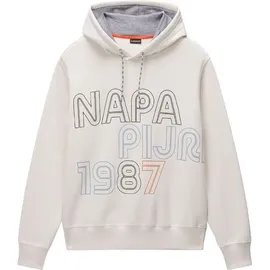 Napapijri Sweatshirt blau/orange/schwarz M