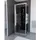 Marwell Dusy Komplettdusche 70 x 225 cm Duschwanne Schwarz/Silber Sicherheitsglas