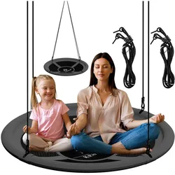 KESSER® Nestschaukel Tellerschaukel Hängeschaukel Rundschaukel Schaukel verstellbar Garten-Schaukel Kinderschaukel Indoor - Outdoor-Schaukel für Kinder & Erwachsene
