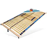 Lattenrost Lattenrost 28 Leisten, nicht verstellbar, Mittelgurt, MONTIERT, Matratzen Perfekt, Kopfteil nicht verstellbar, Fußteil nicht verstellbar, solider Lattenroste, made in Germany beige 140 cm x 200 cm x 6 cm