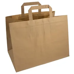COVR Braune Kraftpapier-Taschen 32x22x25 (250 Stück)