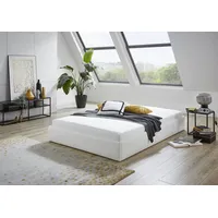 Westfalia Schlafkomfort Polsterbett "Osaka", weiß, B:145cm L:205cm, Bezug:Kunstleder, 100%