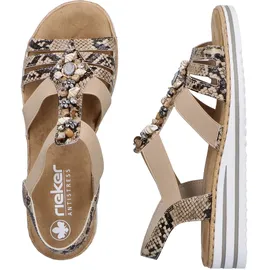 Rieker Riemchensandale Damen Beige 36